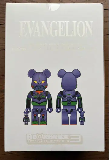 BE@RBRICK 에반게리온 초호기 베어브릭 400% 100%