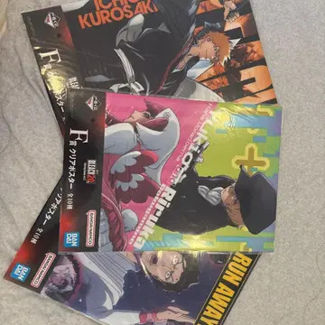 [ 미개봉 새상품 ] 제일복권 BLEACH F상 클리어 포스터 3장 세트