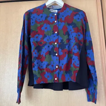 MUVEIL WORK 꽃무늬 니트 가디건