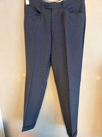 프랑스제 BEAMS 네이비 체크 슬랙스/40