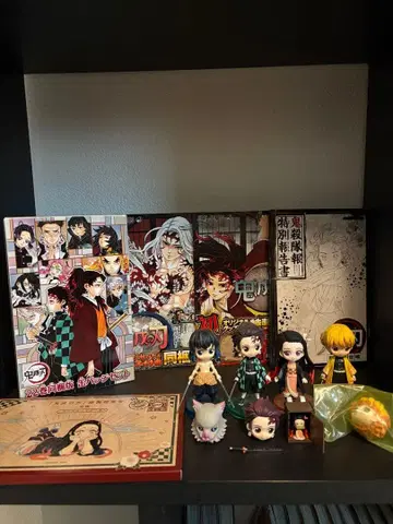 귀멸의 칼날 피규어 캔뱃지 엽서 묶음 판매