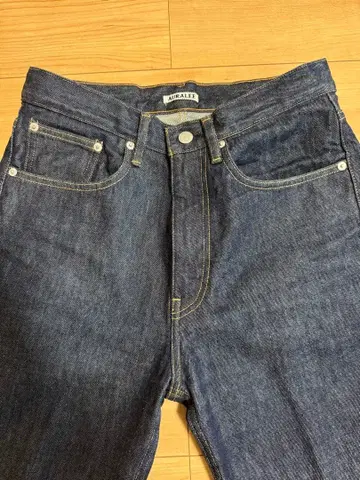 AURALEE 하드 트위스트 데님 5P 팬츠