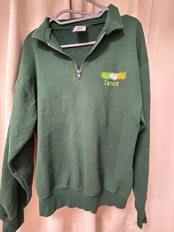 Jerzees 그린 스웨트 셔츠 Irish