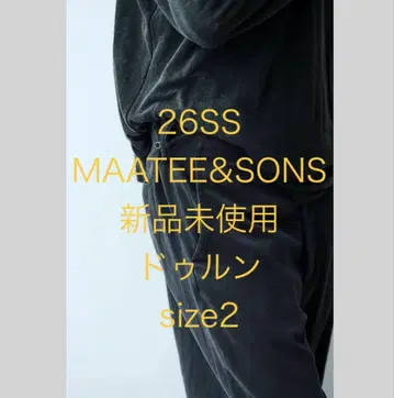 26SS 미사용 새상품 MAATEE&SONS 드렁 치노 팬츠 size2