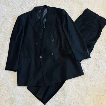 빈티지 더블 수트 셋업 블랙 빅 사이즈