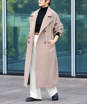 Ray BEAMS 스탠드 카라 코트 베이지 0 사이즈