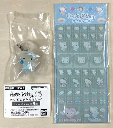 산리오 헬로키티 (천사) 메지루시 액세서리 & 타일 씰