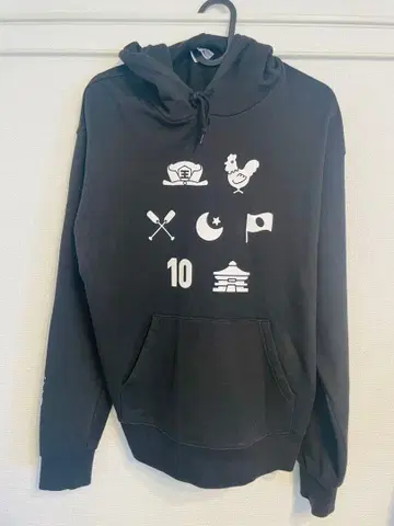 오드리 올나이트닛폰 10주년 무도관 블랙 후드티 세트