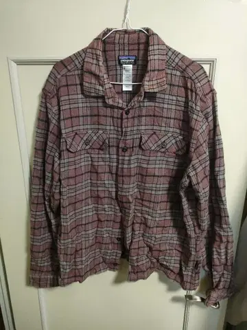 patagonia 체크 무늬 셔츠 L 사이즈