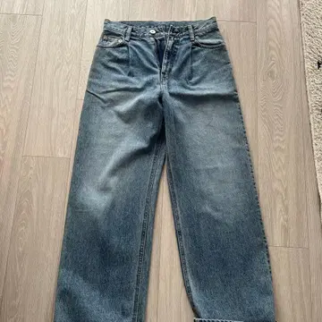 듀에메 클래스 원턱 와이드 데님