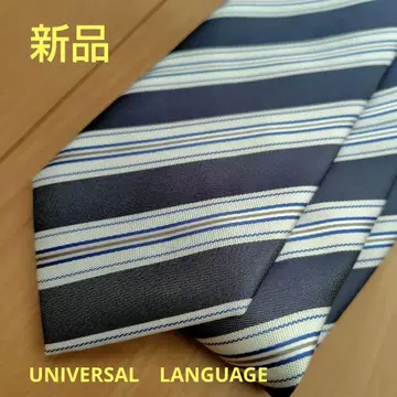 UNIVERSAL LANGUAGE 넥타이 NAVY LABEL