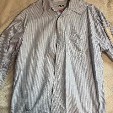 9090s 스트라이프 뼈 디자인 긴팔 셔츠