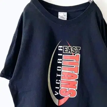 빅토리아 EAST TITANS 티셔츠 티셔츠 L 블랙 블랙 구제 의류