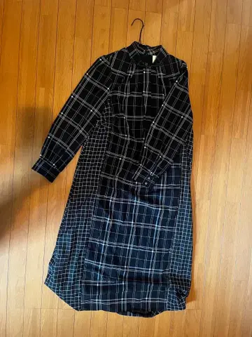 HARE 체크 무늬 셔츠 원피스