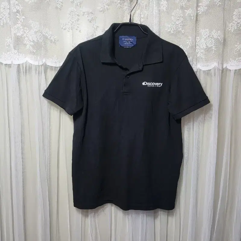 디스커버리 익스페디션 블랙 반팔 폴로티