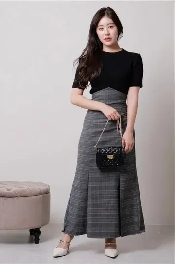 립서비스 택 포함 새상품 2way 슬리브 머메이드 도킹 원피스