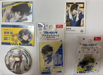 블루 록 바치라 메구루 묶음 판매 미니 아크릴 스탠드 캔뱃지 카드