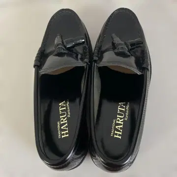 HARUTA 블랙 로퍼 24.0cm EEE