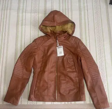 여성용 가죽 자켓 브라운