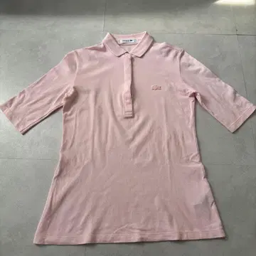 Lacoste 핑크 반팔 피케 셔츠