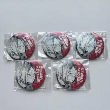 하이큐 올스타 캔뱃지 코즈메 켄마 5종 세트