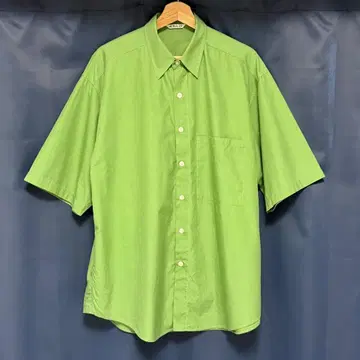 AURALEE 반팔 셔츠 그린 사이즈 5