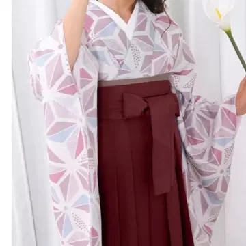 기하학 패턴 하카마와 오비 등 5종 세트