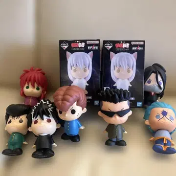 유유백서 애니메이션 캐릭터 피규어 8체 세트 제일복권