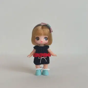 푸치 리카짱 의류 [ 셋업 머리띠 양말풍 커버 ] 의류 세트