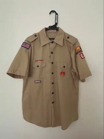 보이스카우트 남성용 셔츠 L