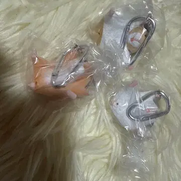 킨크마 골든 화이트 매달리기 햄스터 가챠 3종 세트