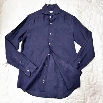 BARNEYS NEW YORK 린넨 셔츠 S 사이즈 네이비