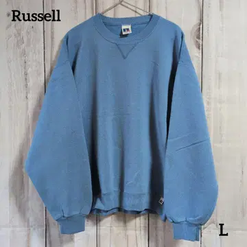 90s RUSSELL ATHLETIC 맨투맨 앞V 스카이블루 멕시코제