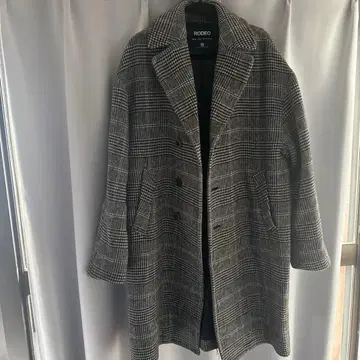 RODEO CROWNS 체스터 코트 그레이 계열 체크 익일 배송