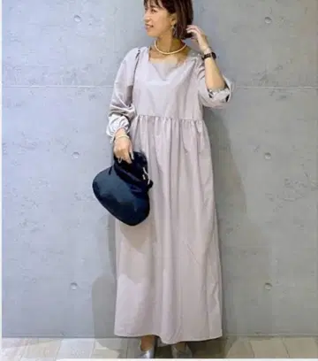 새상품 LEPSIM jours heureux 스퀘어넥 개더 원피스