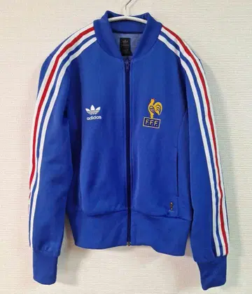 adidas 트랙 자켓 프랑스 대표 자수 FFF 저지 블루