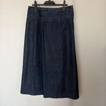 R by 45rpm / 랩스커트풍 데님 롱 스커트