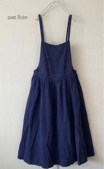 nest Robe 기모 린넨 에이프런 드레스 원피스