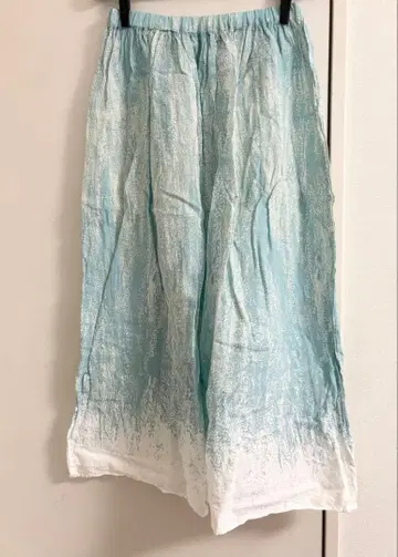 프리스틴 ( PRISTINE ) 여름 얼음 코튼 린넨 핸드 플리츠 스커트