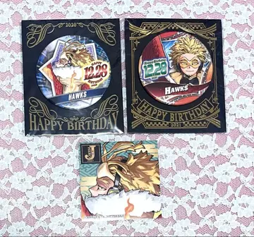 나의 히어로 아카데미아 히로아카 호크스 벌스데이 캔뱃지 스티커