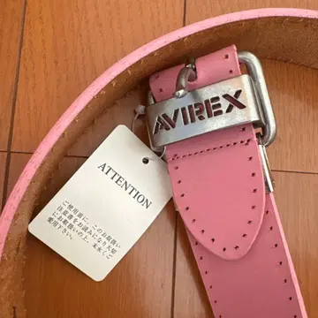 ATTENTION 핑크 소가죽 벨트