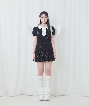 Honey Cinnamon 벌룬 폴로 원피스