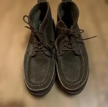 러셀 모카신 부츠 US7 그린