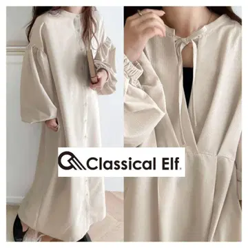 클래식 엘프 원피스 2WAY 마터니티 페이지 긴팔 봄/여름