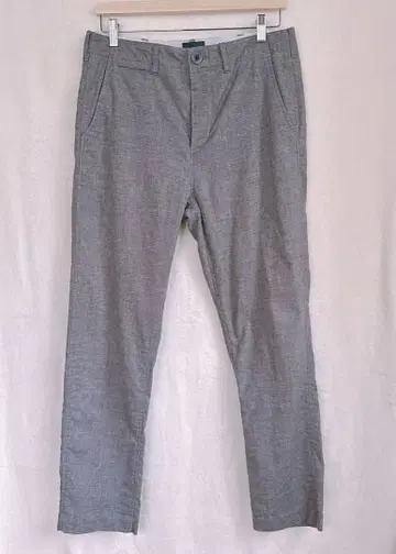 [ 새상품급 ] BEAMS 린넨 혼방 슬랙스 그레이 M 봄/여름 테이퍼드