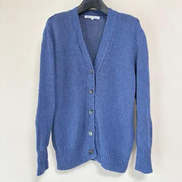 23구 S [세탁 가능] 린넨 실크 릴리얀 가디건 블루 계열