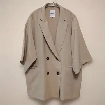 LEPSIM 린넨 라이크 오부 소매 자켓