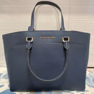 미사용 새상품 택 포함 마이클코어스 EMMY 가죽 더블 핸들 백