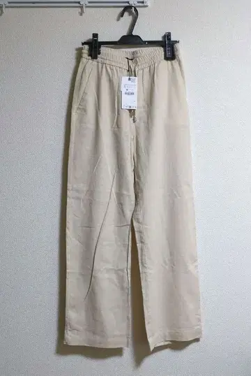 ZARA 베이지 캐주얼 팬츠 EUR S 린넨