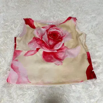 agnes b 장미 슬리브리스 빈티지